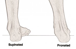 left foot supination right foot pronation